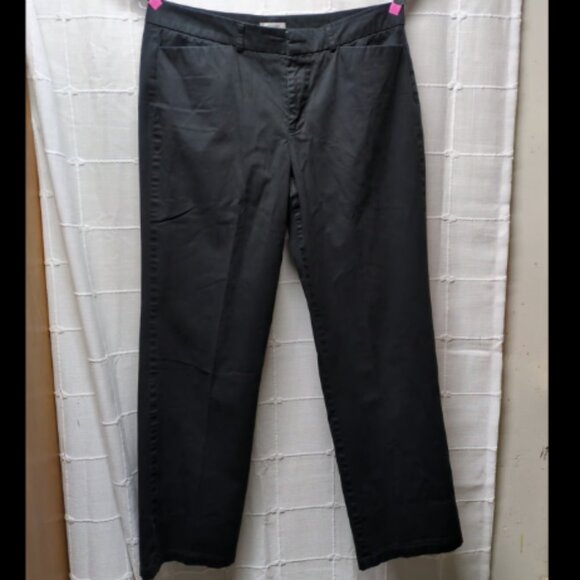 Dockers Pants Womens Ideal Fit Size 10 Med Metro Pant Black - Picture 1 of 8
